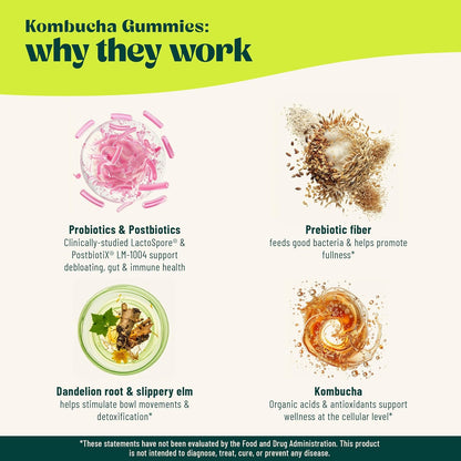 BoochBod - Probiotic Kombucha Gummies